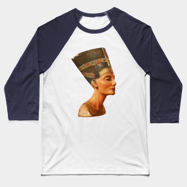 Nefertiti Baseball T-Shirt by Rehab.k